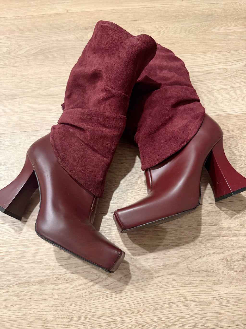 Jwe pei burgundy boots
