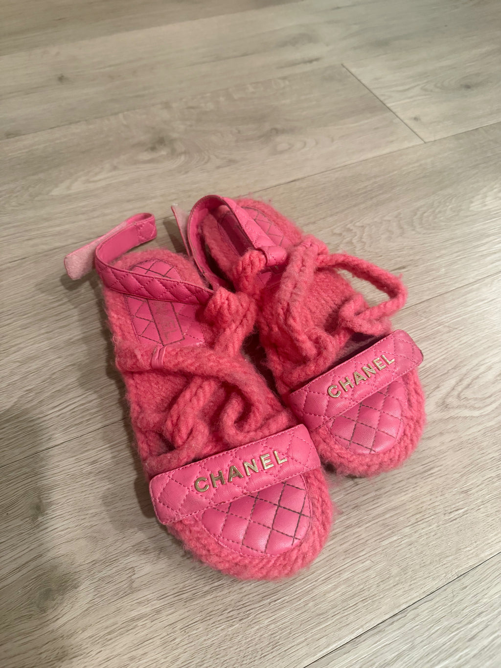 CHANEL KNITTED SANDALS